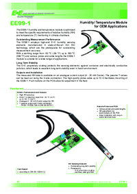 Thumbnail of document Data Sheet - EE99-1 OEM Humidity/Temperature Module